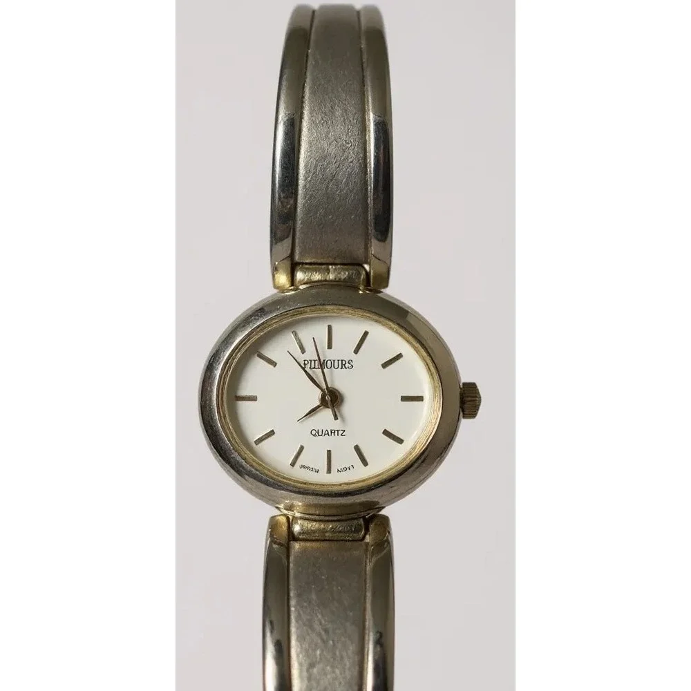 Rumours‎ Quartz Women's Silver Tone Oval Dial Dress Watch Japan Movt 44305